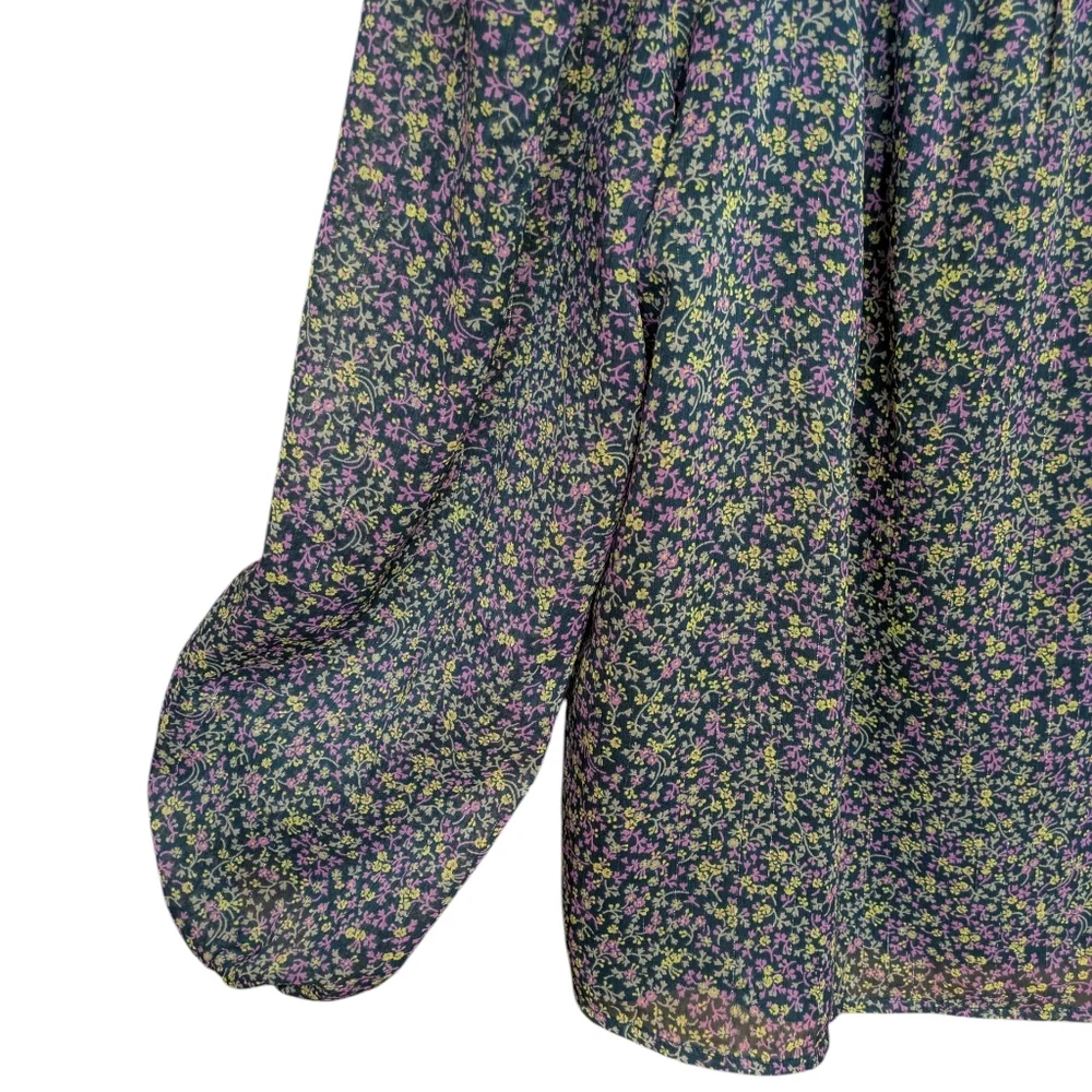 Boden Square Neck Floral Blouse Size 14 - Picture 3 of 9